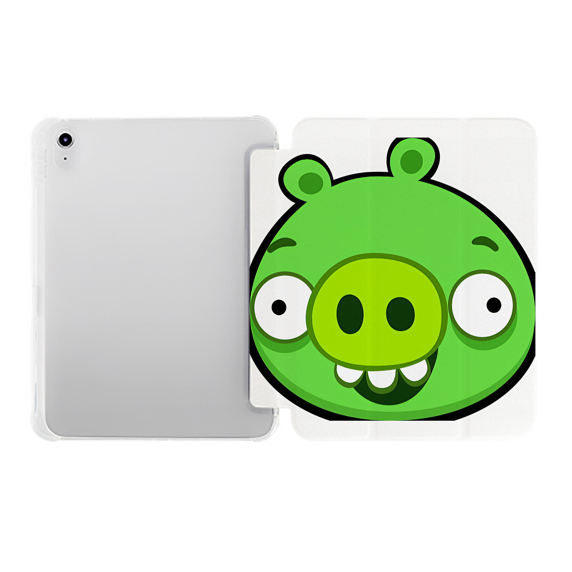 （画像用） Angry Birds アングリーバード IPad ケース ペン収納付き 三つ折りスタンド PUレザー×シリコン 対応機種9.5/10.5/10.9インチ